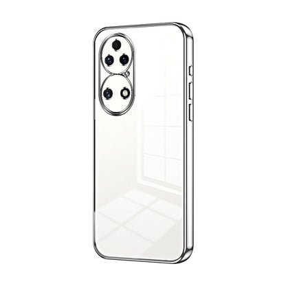Huawei P50 Case - Transparent Plating & Precision Hole Design for Luxury and Protection-buycases.co.uk