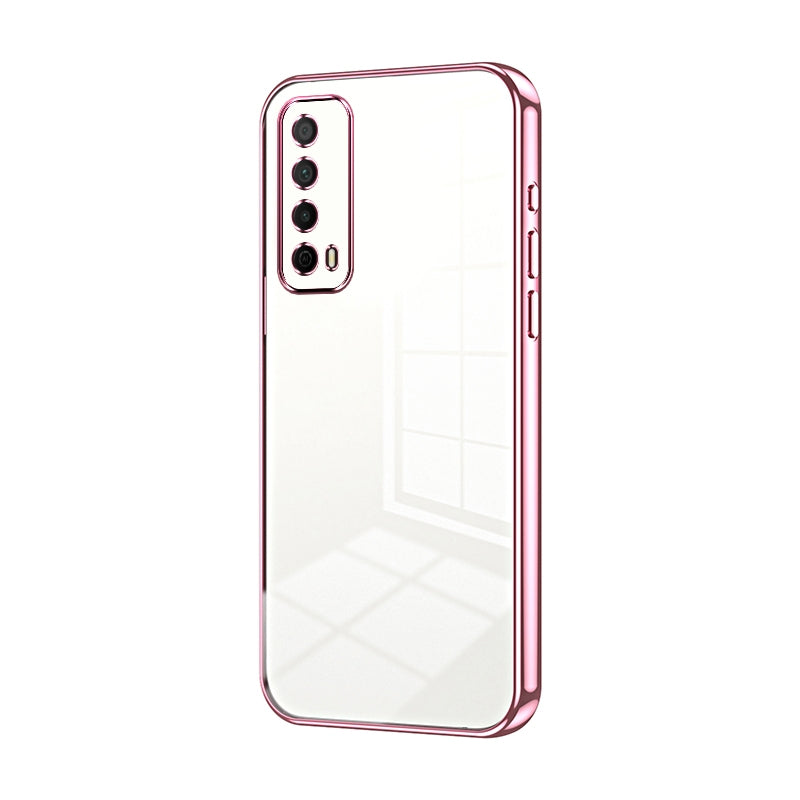 Huawei Y7A Case - Transparent Plating & Precision Hole Design for Luxury and Protection-buycases.co.uk