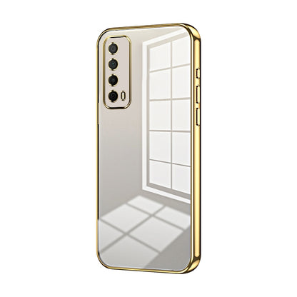 Huawei Y7A Case - Transparent Plating & Precision Hole Design for Luxury and Protection-buycases.co.uk