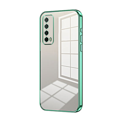 Huawei Y7A Case - Transparent Plating & Precision Hole Design for Luxury and Protection-buycases.co.uk