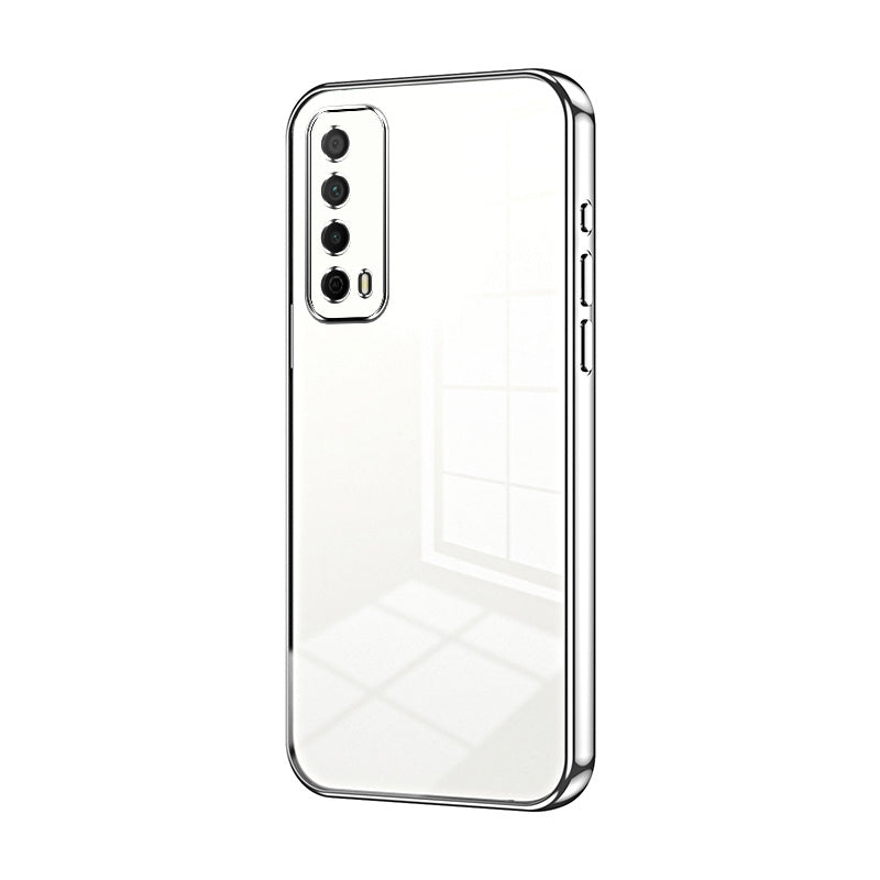 Huawei Y7A Case - Transparent Plating & Precision Hole Design for Luxury and Protection-buycases.co.uk