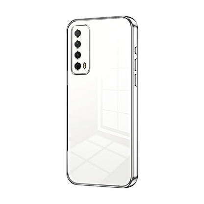 Huawei Y7A Case - Transparent Plating & Precision Hole Design for Luxury and Protection-buycases.co.uk