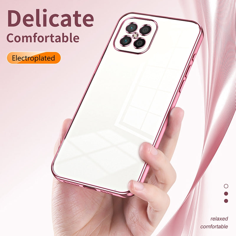 Huawei nova 8 SE Case - Transparent Plating & Precision Hole Design for Luxury and Protection-buycases.co.uk