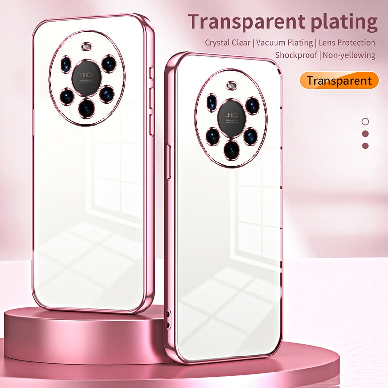 Huawei Mate 40 Pro+ Case - Transparent Plating & Precision Hole Design for Luxury and Protection-buycases.co.uk