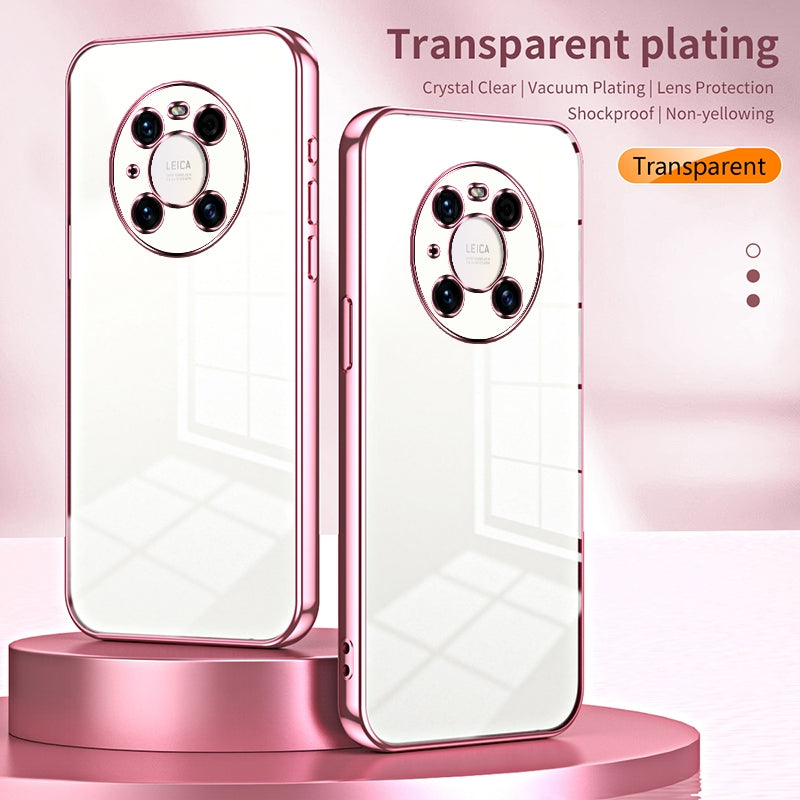 Huawei Mate 40 Pro Case - Transparent Plating & Precision Hole Design for Luxury and Protection-buycases.co.uk