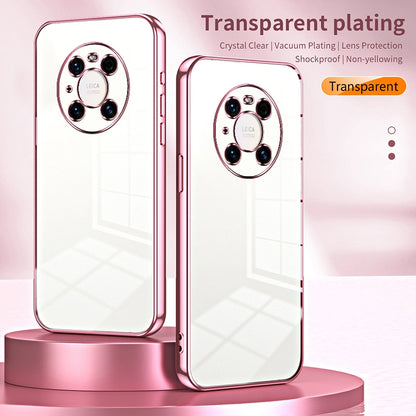 Huawei Mate 40 Pro Case - Transparent Plating & Precision Hole Design for Luxury and Protection-buycases.co.uk
