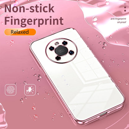 Huawei Mate 40 Case - Transparent Plating & Precision Hole Design for Luxury and Protection-buycases.co.uk