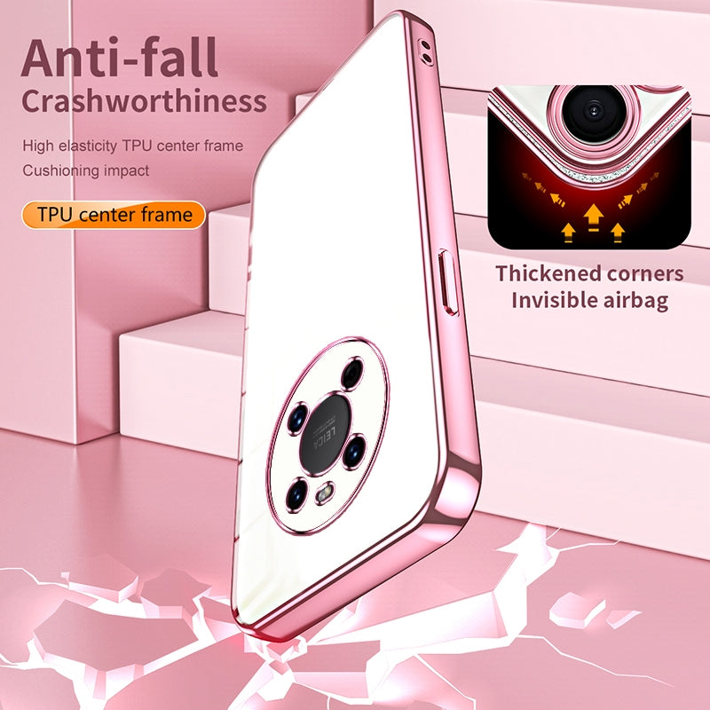 Huawei Mate 40 Case - Transparent Plating & Precision Hole Design for Luxury and Protection-buycases.co.uk