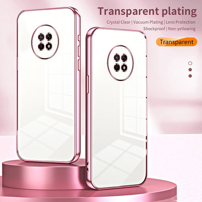 Huawei Enjoy 20 Plus Case - Transparent Plating & Precision Hole Design for Luxury and Protection-buycases.co.uk