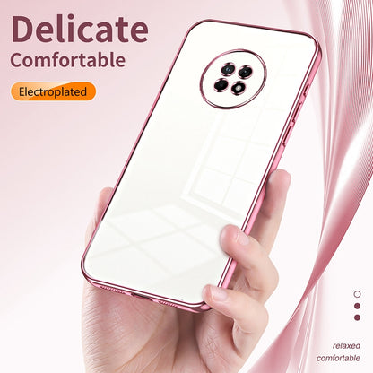 Huawei Enjoy 20 Plus Case - Transparent Plating & Precision Hole Design for Luxury and Protection-buycases.co.uk