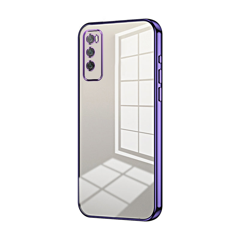 Huawei Enjoy Z 5G Case - Transparent Plating & Precision Hole Design for Luxury and Protection-buycases.co.uk