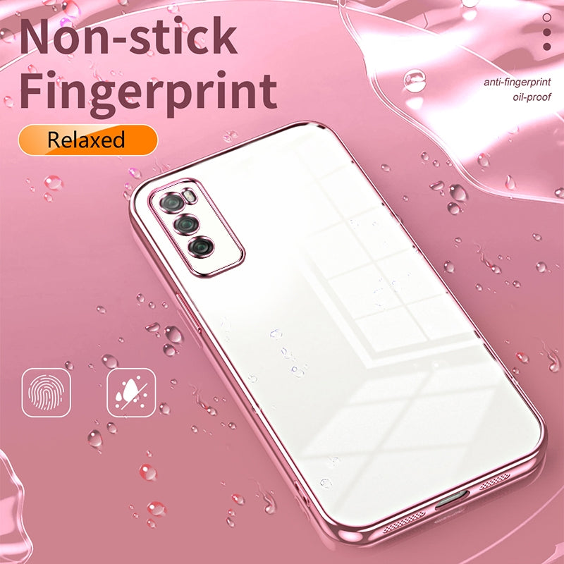 Huawei Enjoy 20 Pro Case - Transparent Plating & Precision Hole Design for Luxury and Protection-buycases.co.uk