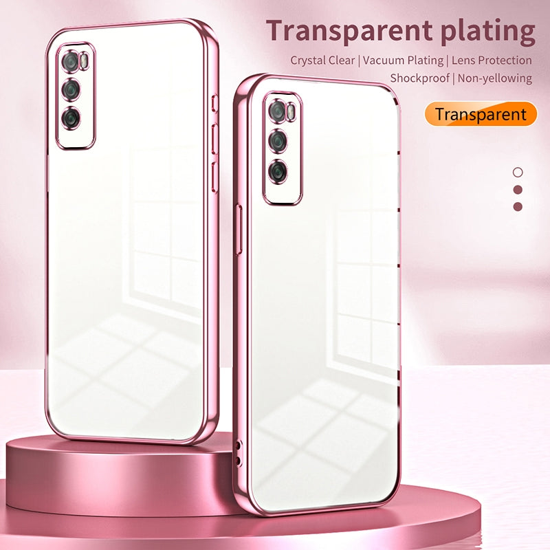 Huawei Enjoy 20 Pro Case - Transparent Plating & Precision Hole Design for Luxury and Protection-buycases.co.uk