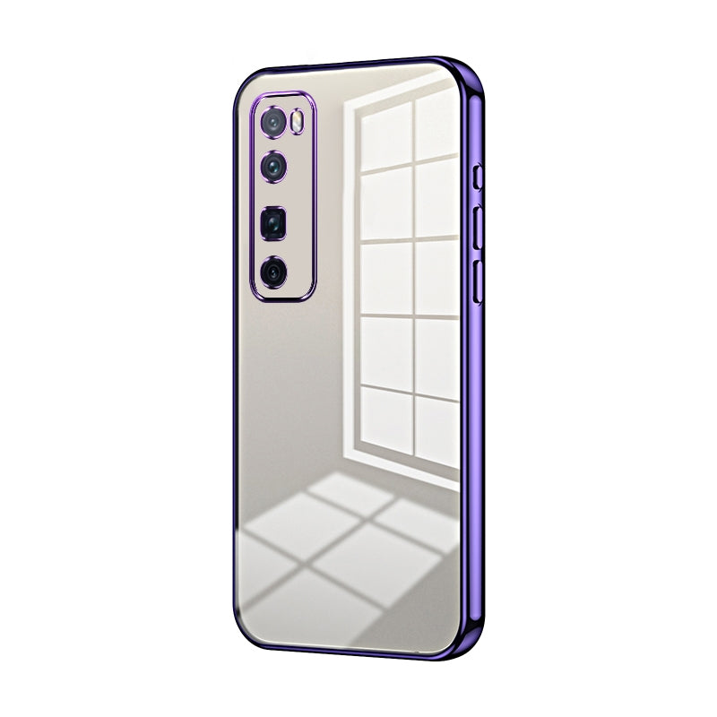 Huawei nova 7 Pro Case - Transparent Plating & Precision Hole Design for Luxury and Protection-buycases.co.uk