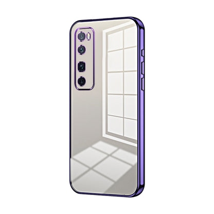 Huawei nova 7 Pro Case - Transparent Plating & Precision Hole Design for Luxury and Protection-buycases.co.uk