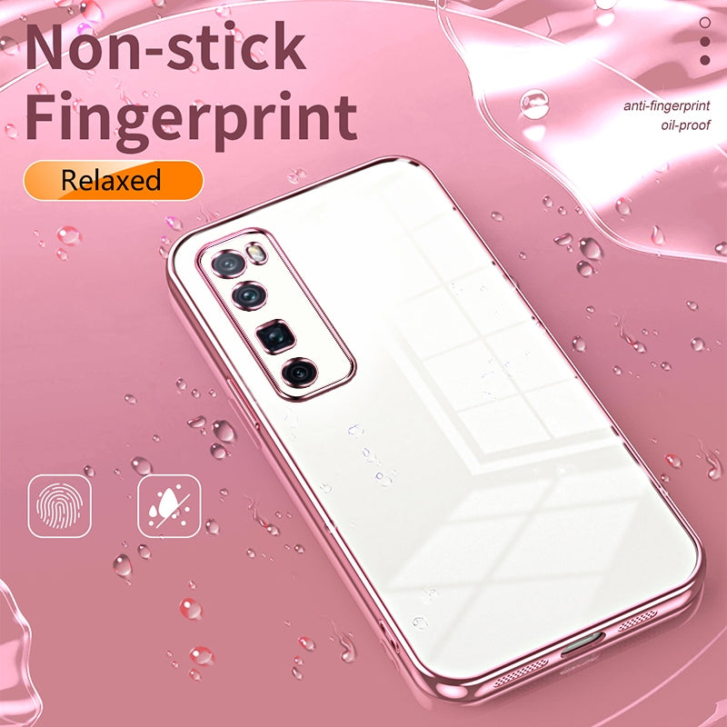 Huawei nova 7 Pro Case - Transparent Plating & Precision Hole Design for Luxury and Protection-buycases.co.uk