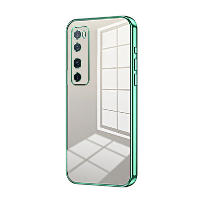 Huawei nova 7 Pro Case - Transparent Plating & Precision Hole Design for Luxury and Protection-buycases.co.uk