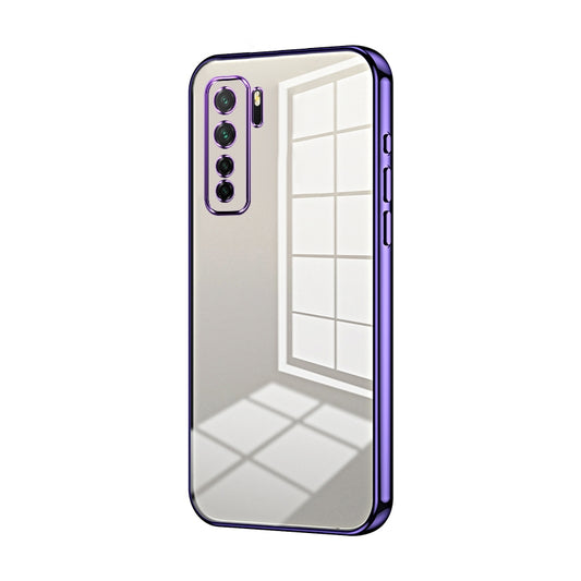 Huawei nova 7 SE Case - Transparent Plating & Precision Hole Design for Luxury and Protection-buycases.co.uk