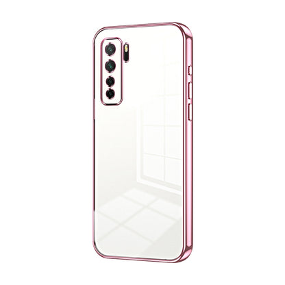 Huawei nova 7 SE Case - Transparent Plating & Precision Hole Design for Luxury and Protection-buycases.co.uk