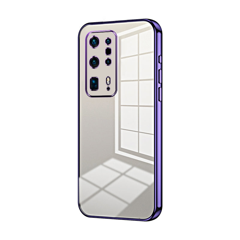 Huawei P40 Pro+ Case - Transparent Plating & Precision Hole Design for Luxury and Protection-buycases.co.uk
