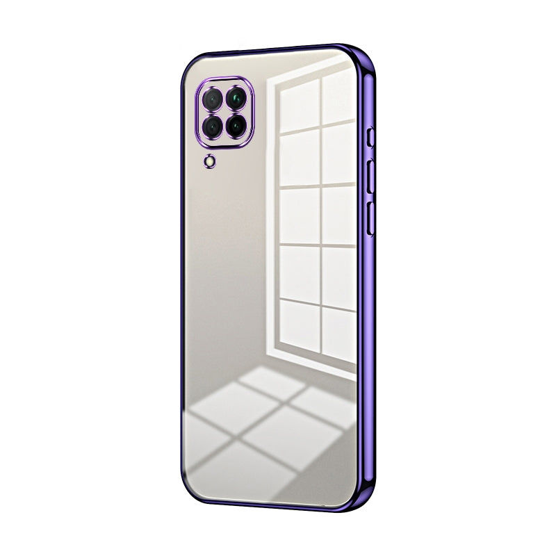 Huawei P40 lite 4G Case - Transparent Plating & Precision Hole Design for Luxury and Protection-buycases.co.uk