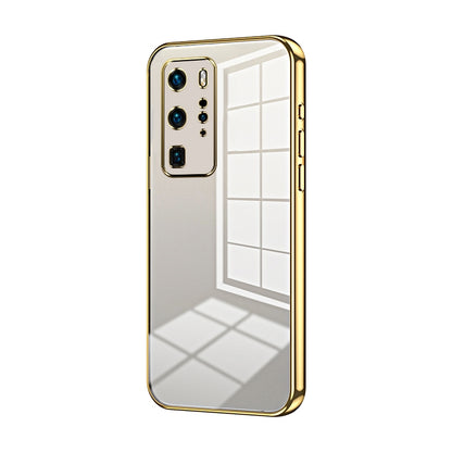 Huawei P40 Pro Case - Transparent Plating & Precision Hole Design for Luxury and Protection-buycases.co.uk