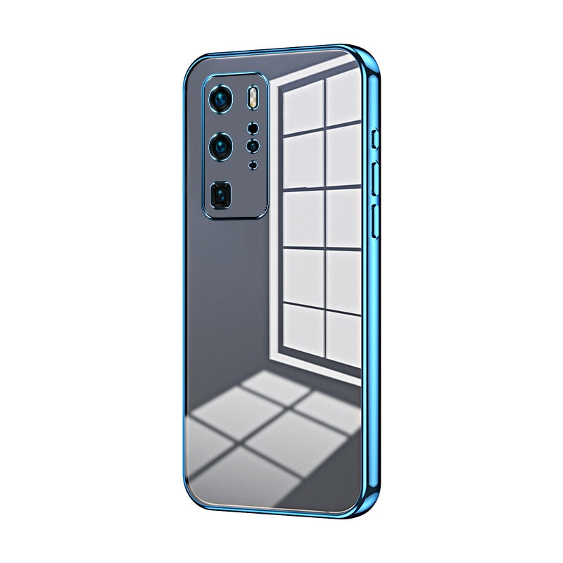 Huawei P40 Pro Case - Transparent Plating & Precision Hole Design for Luxury and Protection-buycases.co.uk