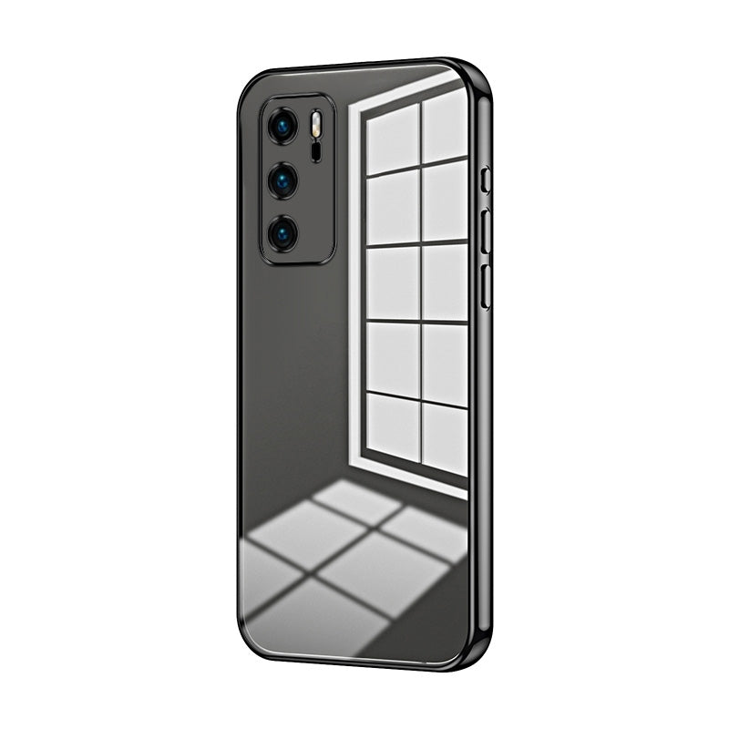 Huawei P40 Case - Transparent Plating & Precision Hole Design for Luxury and Protection-buycases.co.uk
