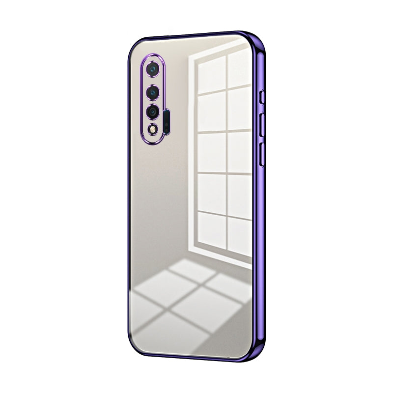 Huawei nova 6 Case - Transparent Plating & Precision Hole Design for Luxury and Protection-buycases.co.uk