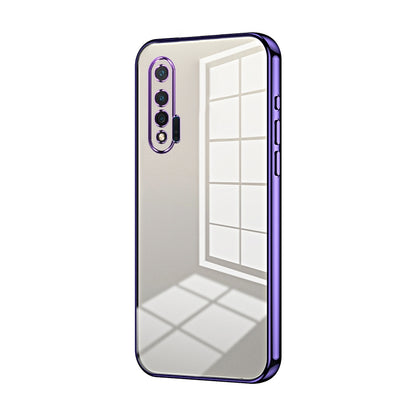 Huawei nova 6 Case - Transparent Plating & Precision Hole Design for Luxury and Protection-buycases.co.uk