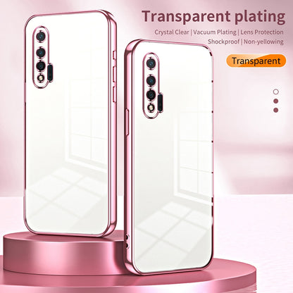 Huawei nova 6 Case - Transparent Plating & Precision Hole Design for Luxury and Protection-buycases.co.uk
