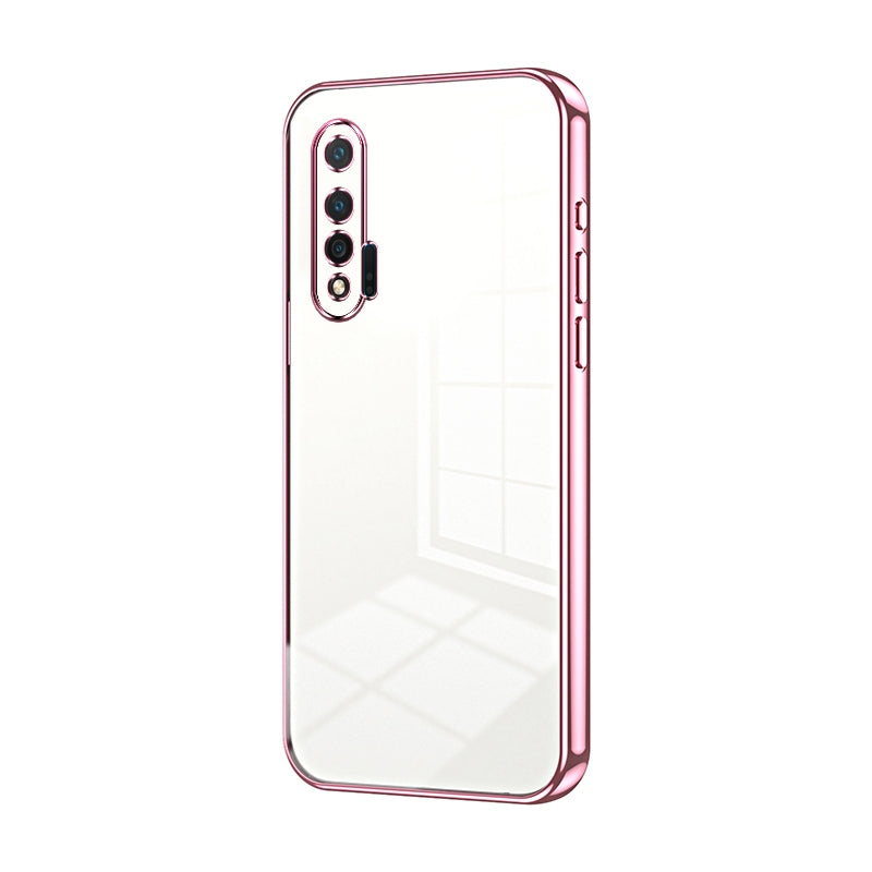 Huawei nova 6 Case - Transparent Plating & Precision Hole Design for Luxury and Protection-buycases.co.uk