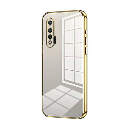 Huawei nova 6 Case - Transparent Plating & Precision Hole Design for Luxury and Protection-buycases.co.uk