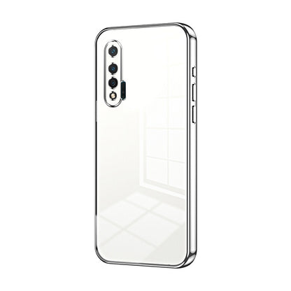 Huawei nova 6 Case - Transparent Plating & Precision Hole Design for Luxury and Protection-buycases.co.uk