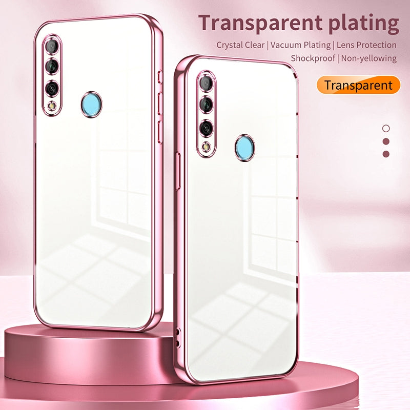 Huawei Enjoy 10 Plus Case - Transparent Plating & Precision Hole Design for Luxury and Protection-buycases.co.uk