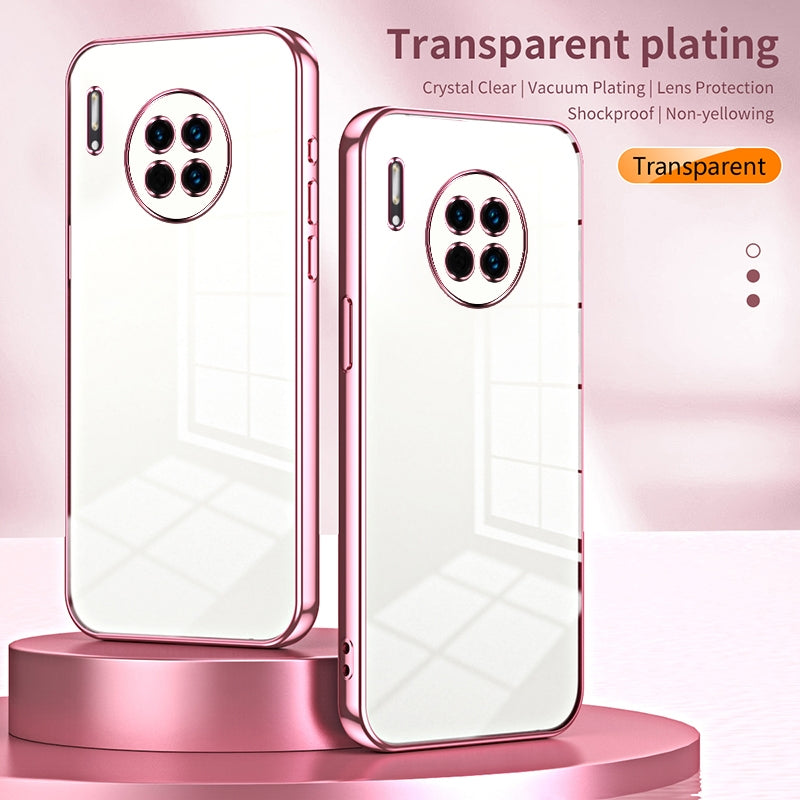 Huawei Mate 30 Case - Transparent Plating & Precision Hole Design for Luxury and Protection-buycases.co.uk