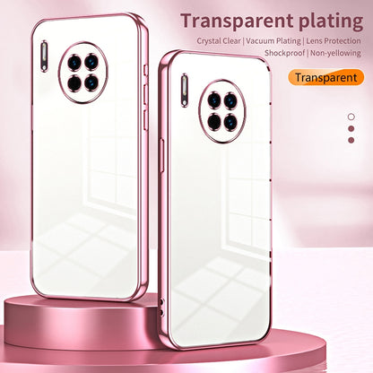 Huawei Mate 30 Case - Transparent Plating & Precision Hole Design for Luxury and Protection-buycases.co.uk