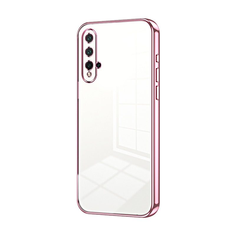 Huawei nova 5 Pro Case - Transparent Plating & Precision Hole Design for Luxury and Protection-buycases.co.uk