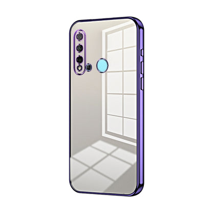 Huawei P20 lite 2019 Case - Transparent Plating & Precision Hole Design for Luxury and Protection-buycases.co.uk