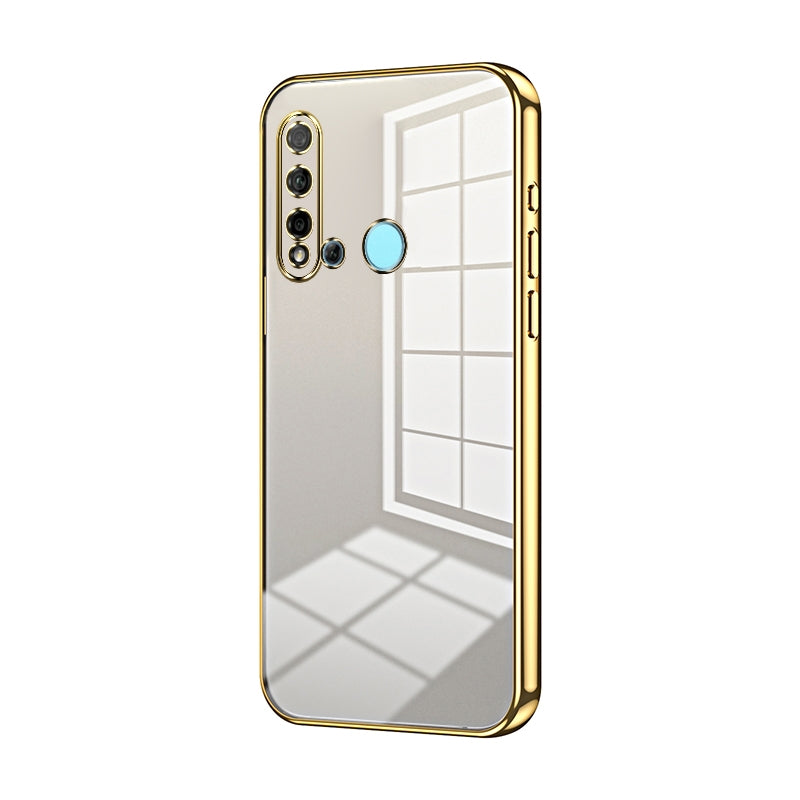 Huawei nova 5i Case - Transparent Plating & Precision Hole Design for Luxury and Protection-buycases.co.uk
