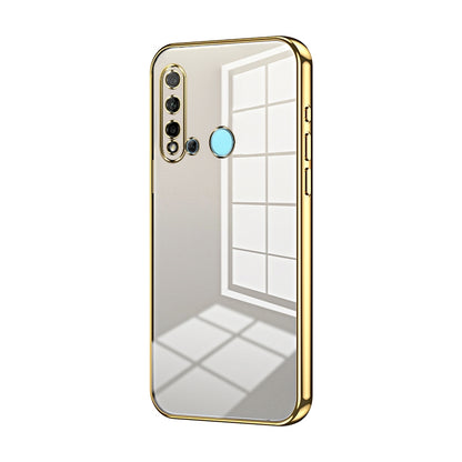 Huawei P20 lite 2019 Case - Transparent Plating & Precision Hole Design for Luxury and Protection-buycases.co.uk