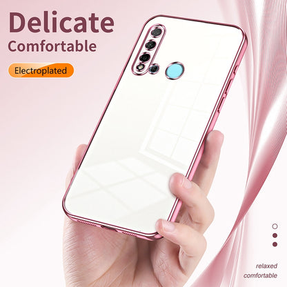 Huawei nova 5i Case - Transparent Plating & Precision Hole Design for Luxury and Protection-buycases.co.uk