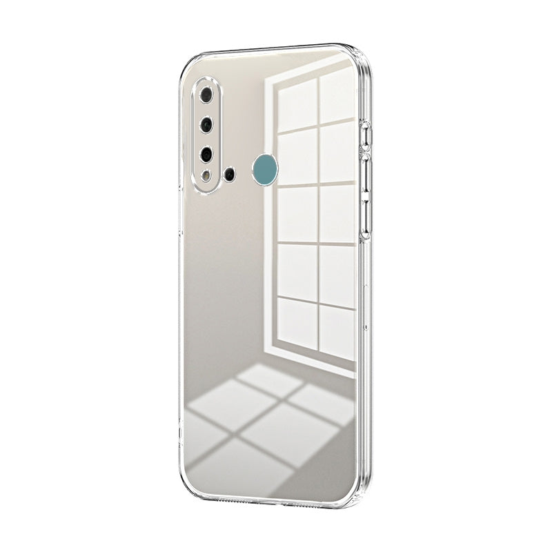 Huawei P20 lite 2019 Case - Transparent Plating & Precision Hole Design for Luxury and Protection-buycases.co.uk