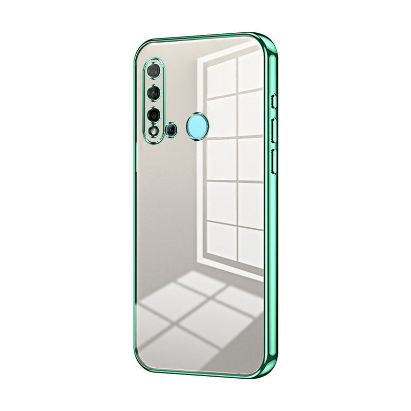 Huawei nova 5i Case - Transparent Plating & Precision Hole Design for Luxury and Protection-buycases.co.uk