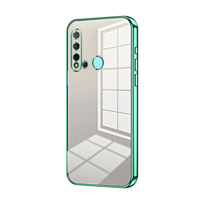 Huawei nova 5i Case - Transparent Plating & Precision Hole Design for Luxury and Protection-buycases.co.uk