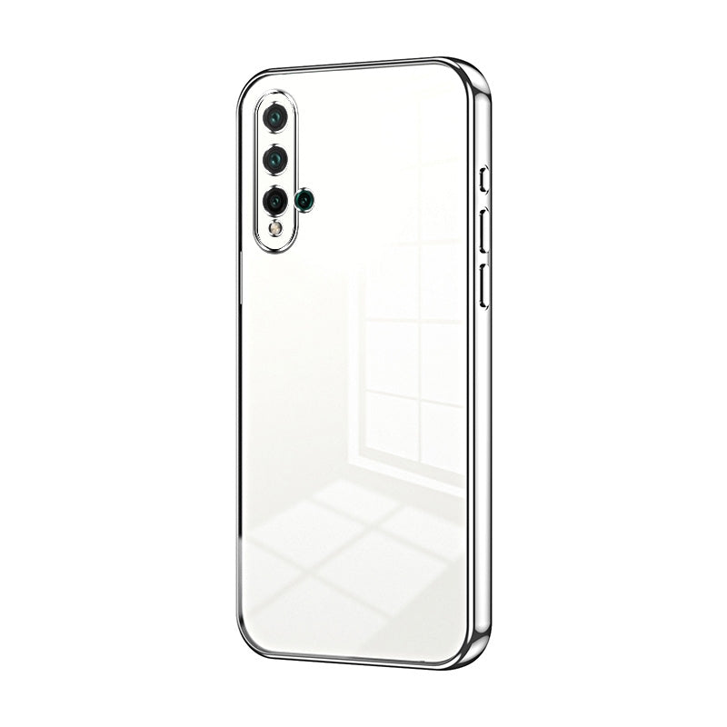 Huawei nova 5 Case - Transparent Plating & Precision Hole Design for Luxury and Protection-buycases.co.uk