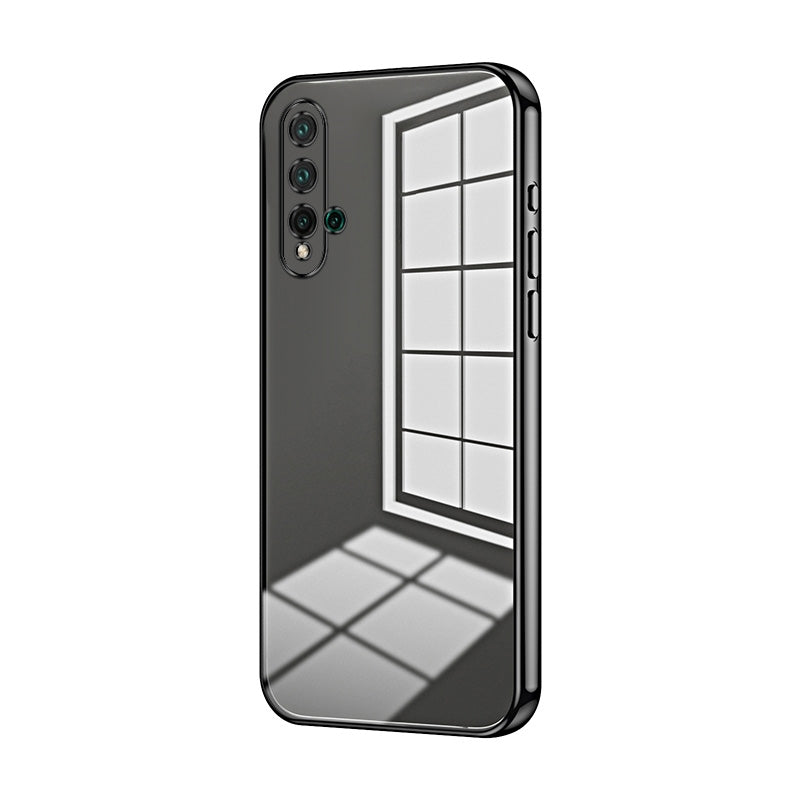 Huawei nova 5 Case - Transparent Plating & Precision Hole Design for Luxury and Protection-buycases.co.uk