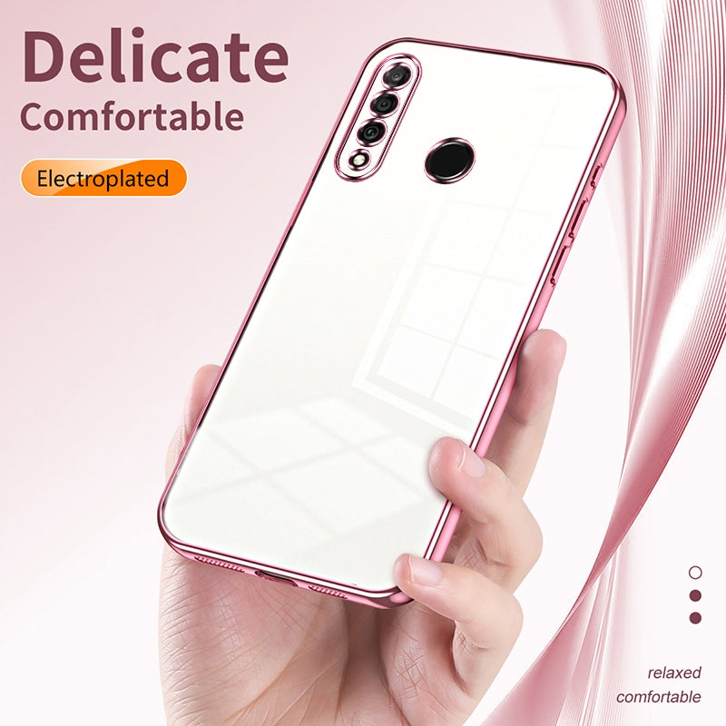 Huawei P30 lite Case - Transparent Plating & Precision Hole Design for Luxury and Protection-buycases.co.uk
