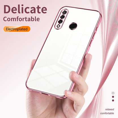 Huawei nova 4e Case - Transparent Plating & Precision Hole Design for Luxury and Protection-buycases.co.uk