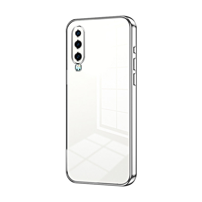 Huawei P30 Case - Transparent Plating & Precision Hole Design for Luxury and Protection-buycases.co.uk